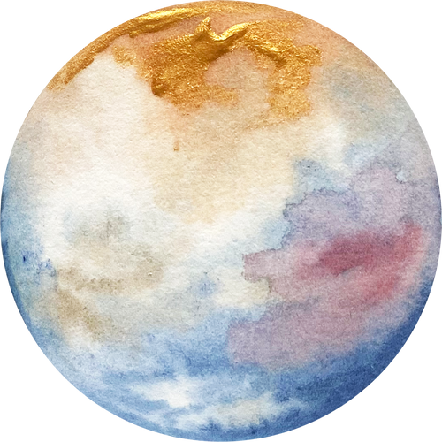 Watercolor Planet Pluto